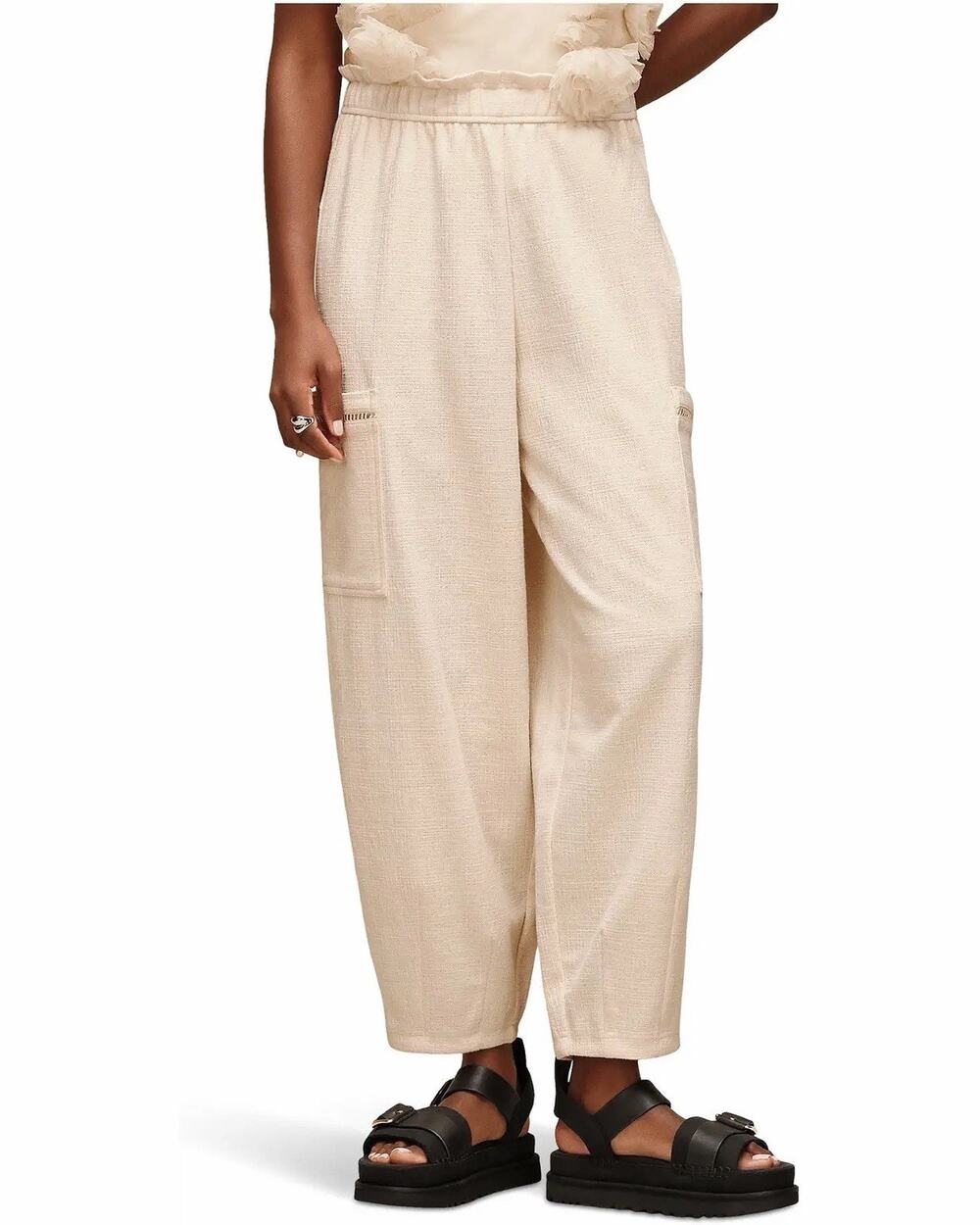 UGG Arisbeth Barrel Pant in Light Beige Cotton Blend Women’s Size X-Small Chrty